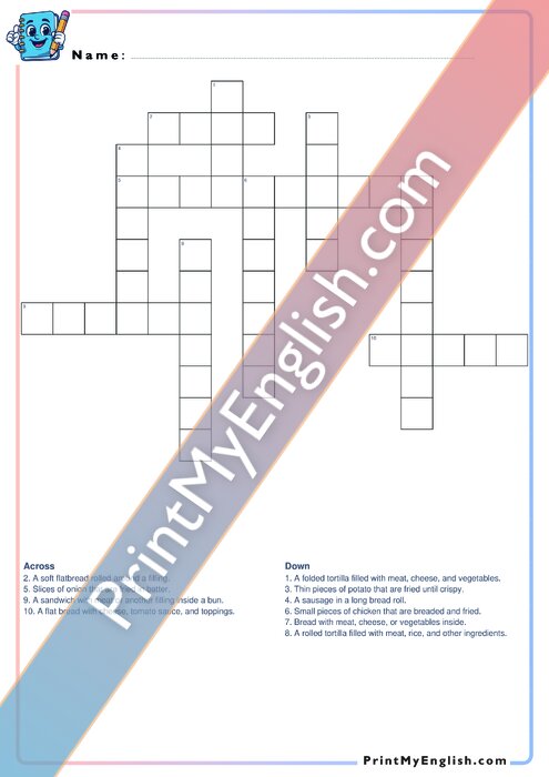 Fast Food - Crossword