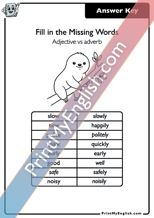 Answer key