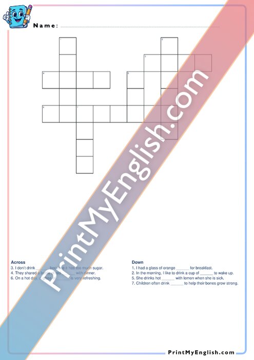 Drinks - Crossword