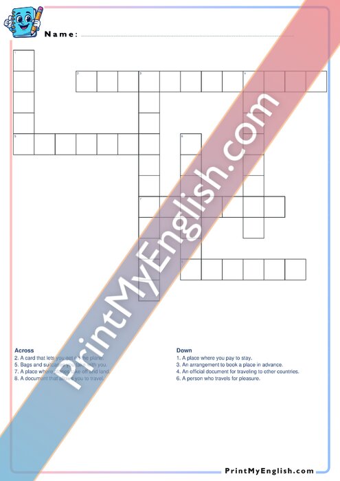 Travel - Crossword