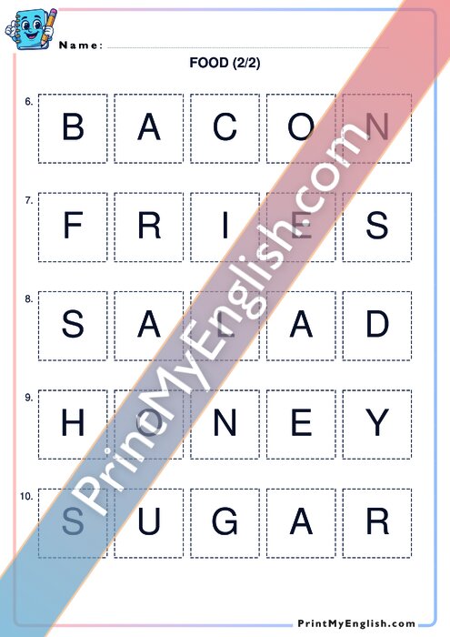 Food - Spelling Game