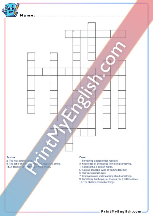 B1 Nouns - Part 1