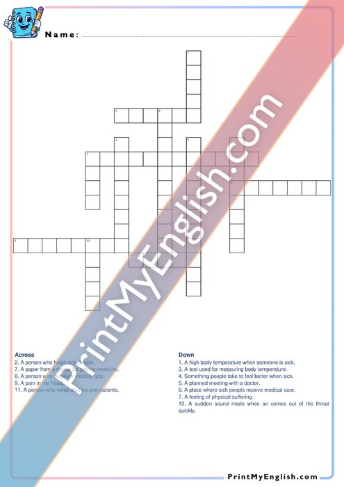 A2 Doctor's Office - Crossword