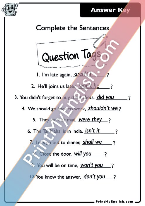 Answer key