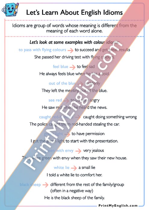 Let's Learn About English Idioms - Part 2