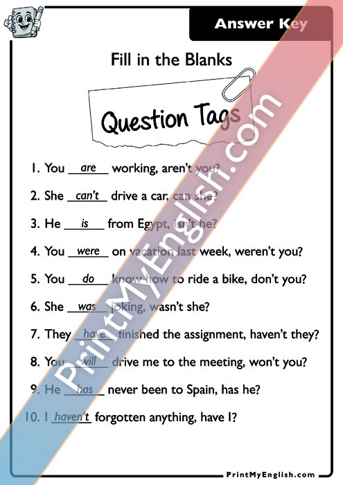 Answer key
