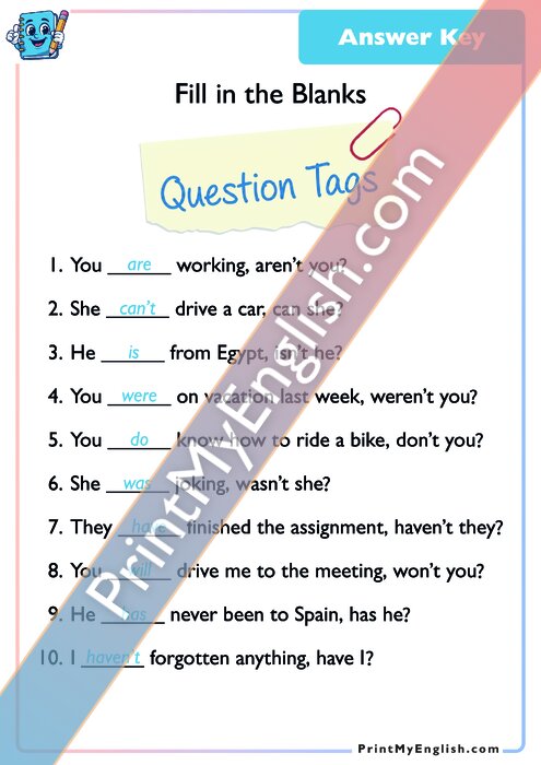 Answer key
