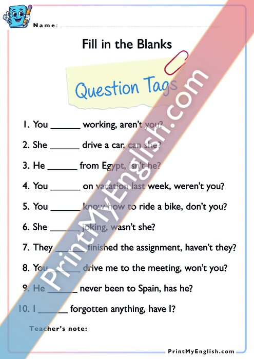 Question Tags
