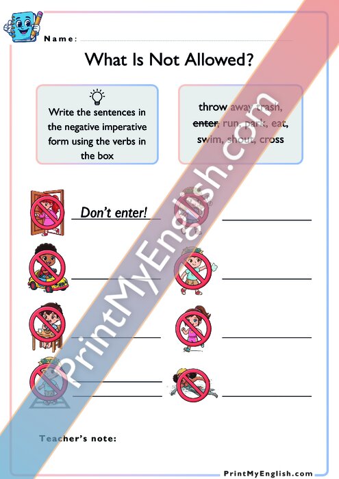 What is Not Allowed? - Rules and Prohibitions