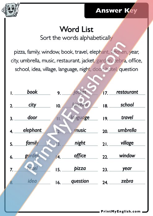 Answer key