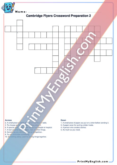 Flyers Crossword Version 2