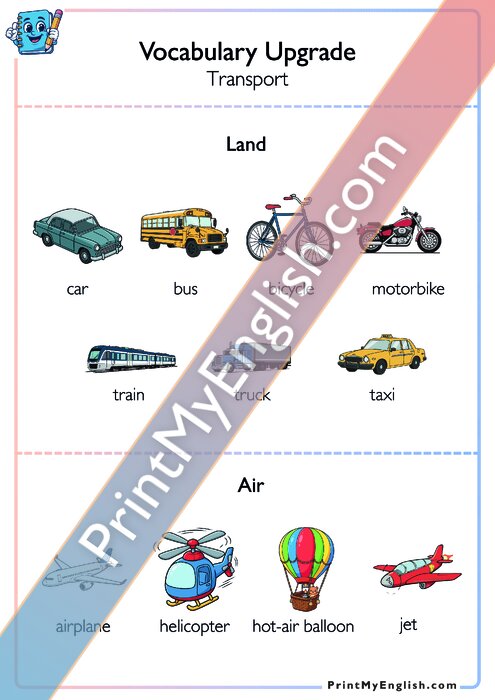 Vocabulary Upgrade - Transport