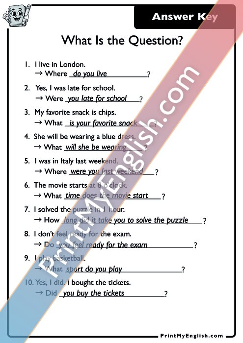 Answer key