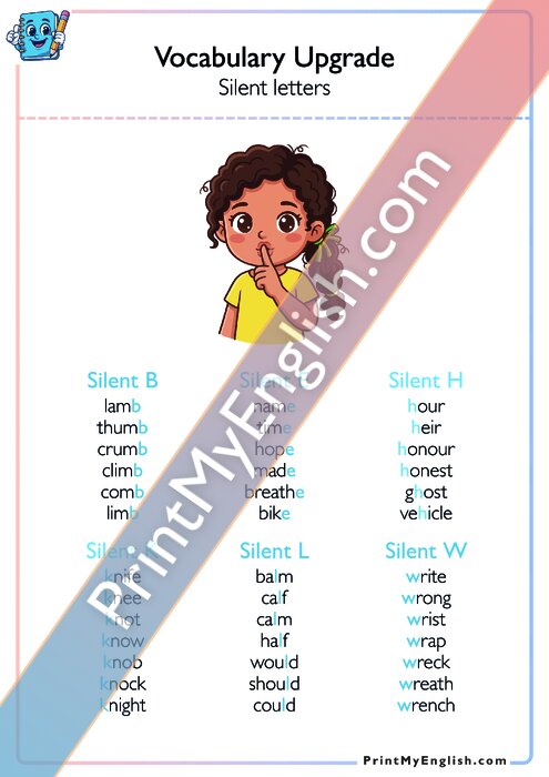 Vocabulary Upgrade - Silent Letters
