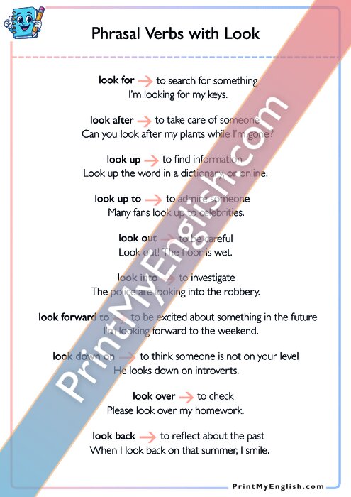 Phrasal Verbs - Look