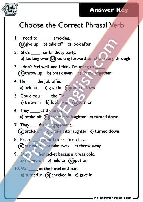 Answer key