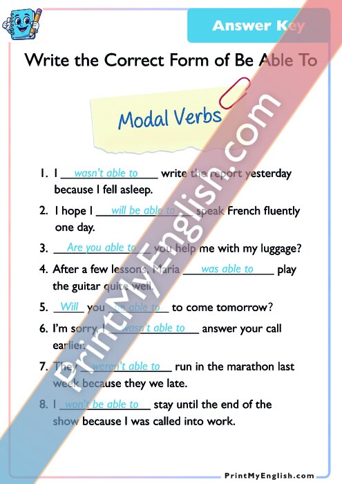 Answer key