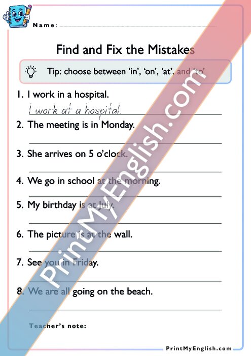 Worksheet