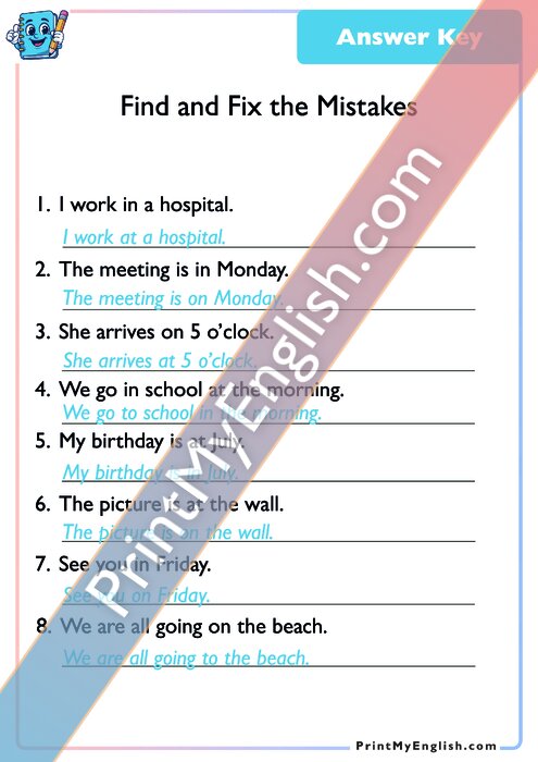 Answer key
