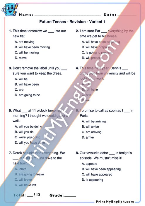 Future Tenses - Revision