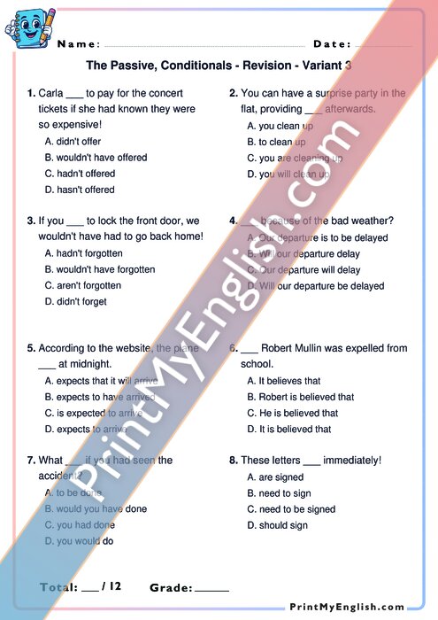 The Passive, Conditionals