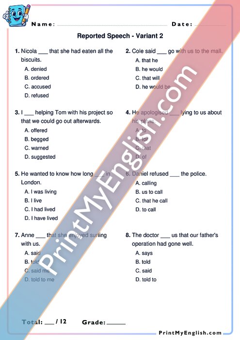 Worksheet