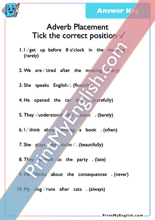 Answer key