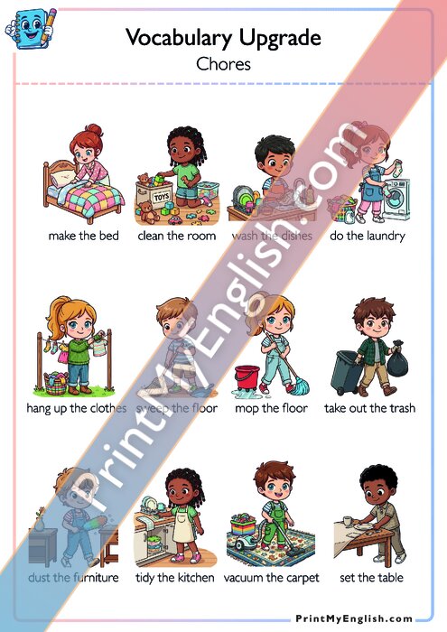 Vocabulary Upgrade - Chores