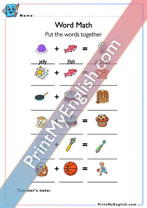 Word Math - Compound Words