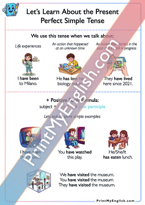 Let's Learn About Present Perfect Simple Tense