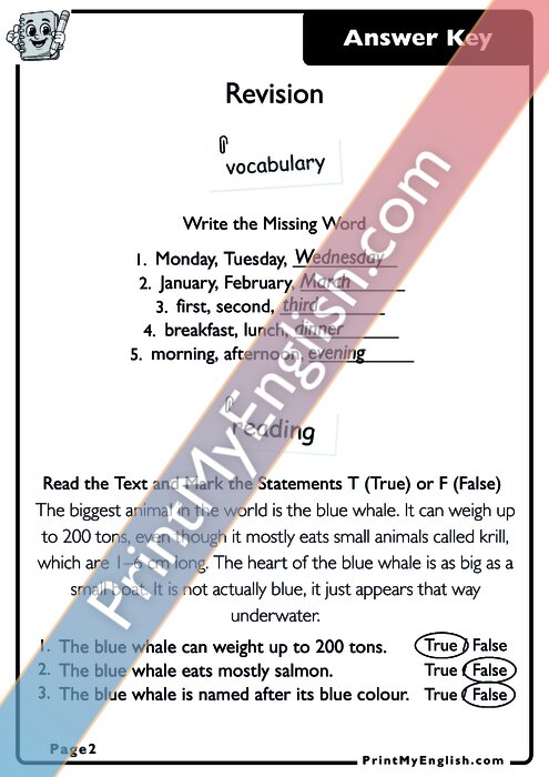 Answer key