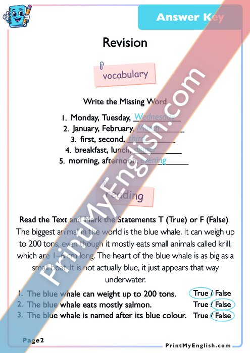 Answer key