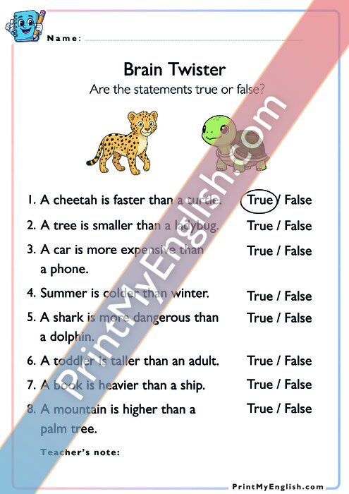 Brain Twister - Comparatives