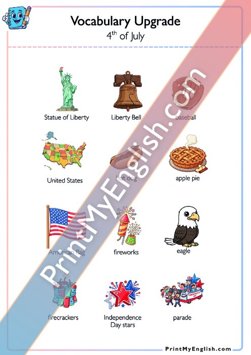 Vocabulary Upgrade - 4th of July