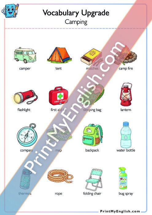 Vocabulary Upgrade - Camping