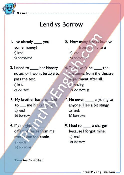 Lend vs Borrow
