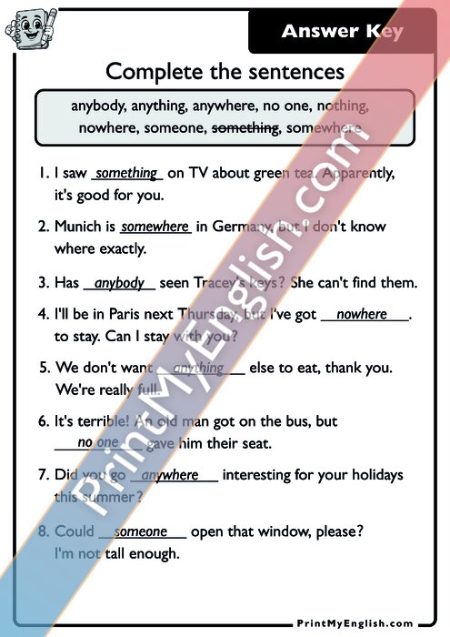 Answer key