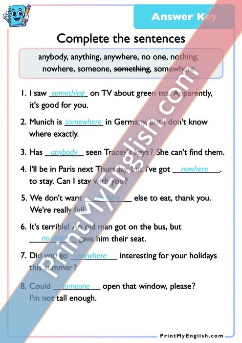 Answer key