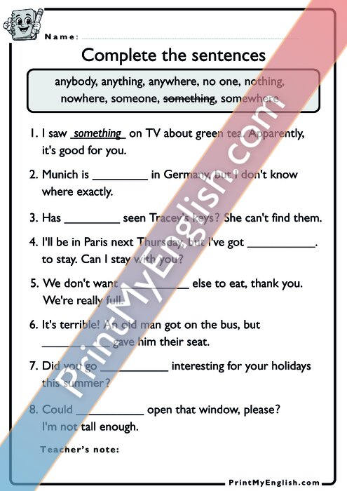 Worksheet