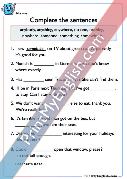 Worksheet