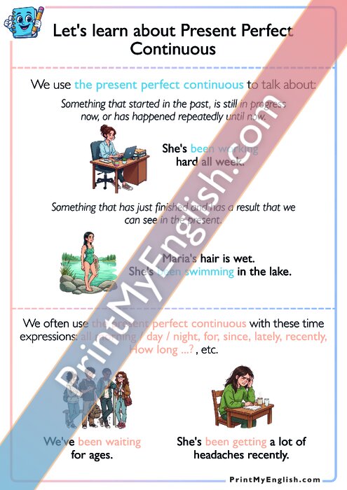 Let's learn about Present Perfect Continuous