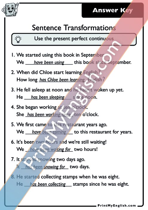 Answer key