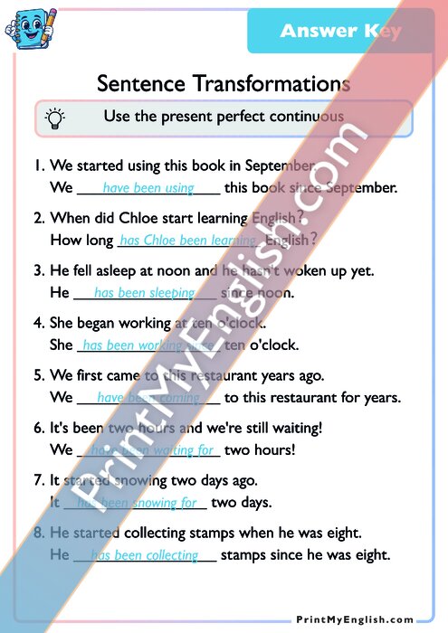 Answer key