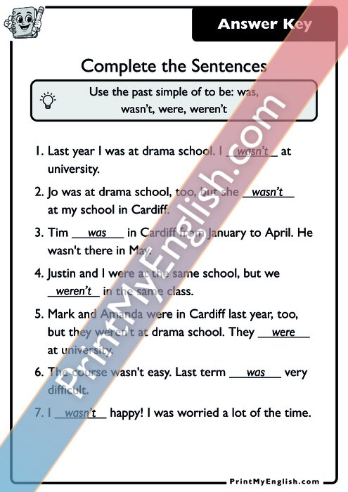 Answer key