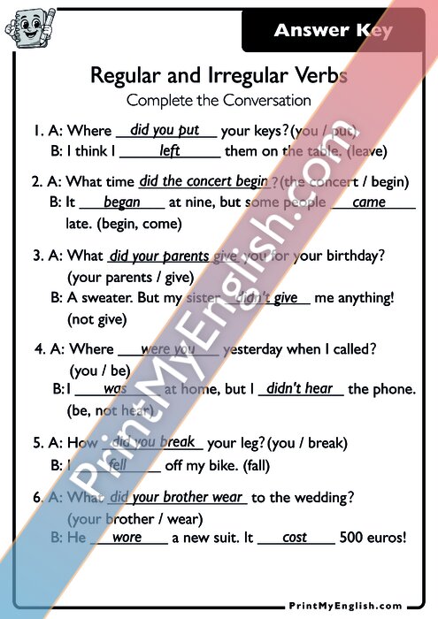 Answer key