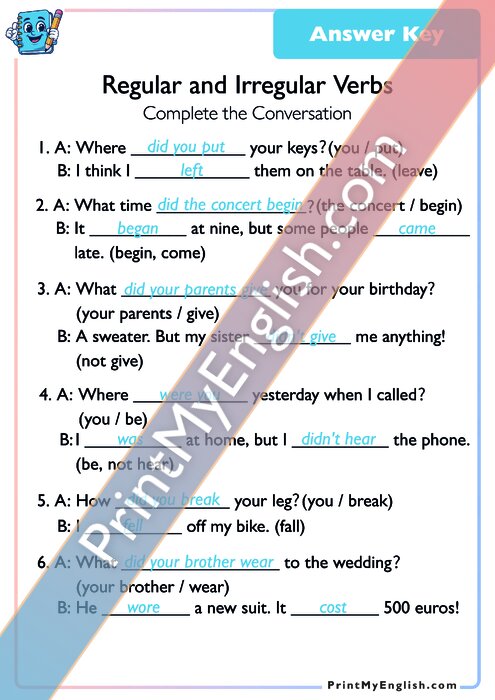 Answer key