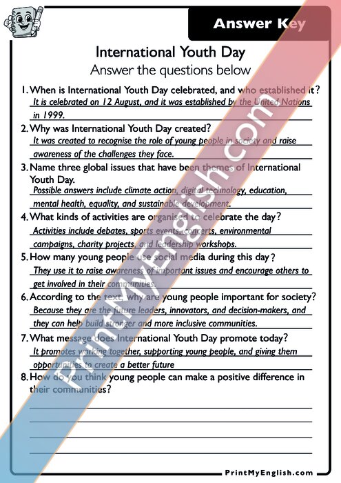 Answer key