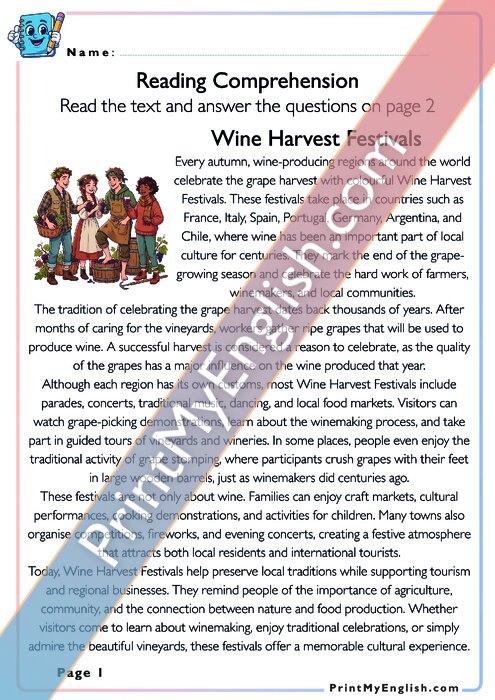 Wine Harvest Festivals
