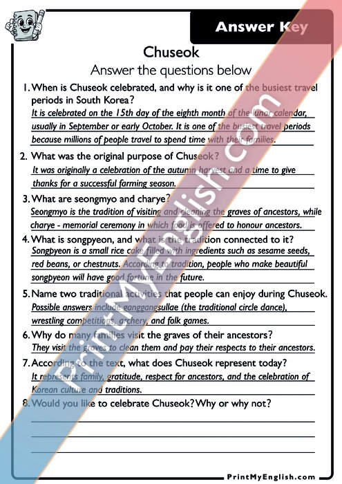 Answer key