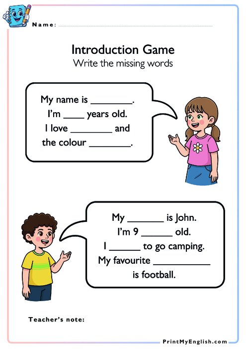Introduction Game